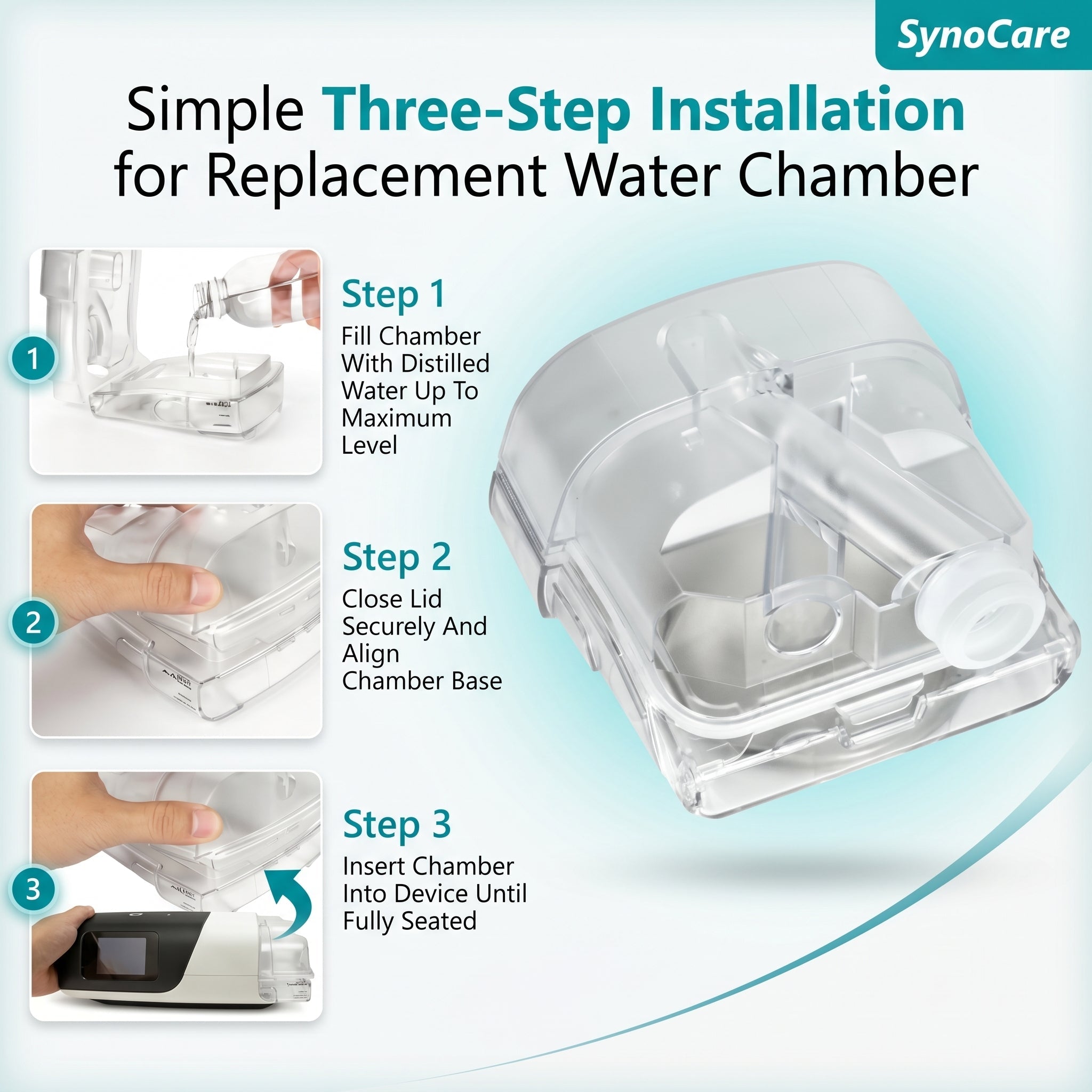 SynoCare S11 CPAP Humidifier Water Chamber