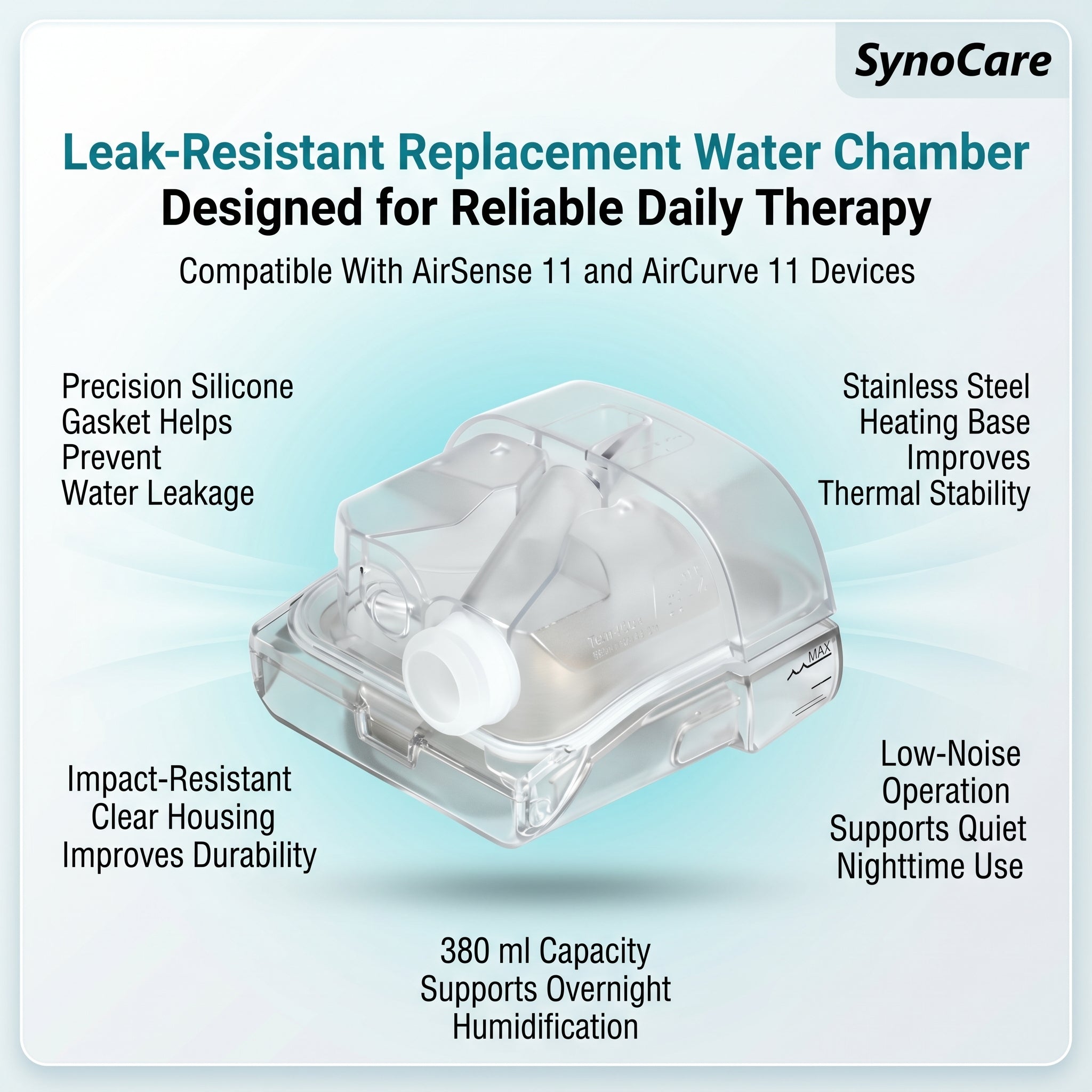 SynoCare Compatible Resmed AirSense 11 CPAP Water Chamber