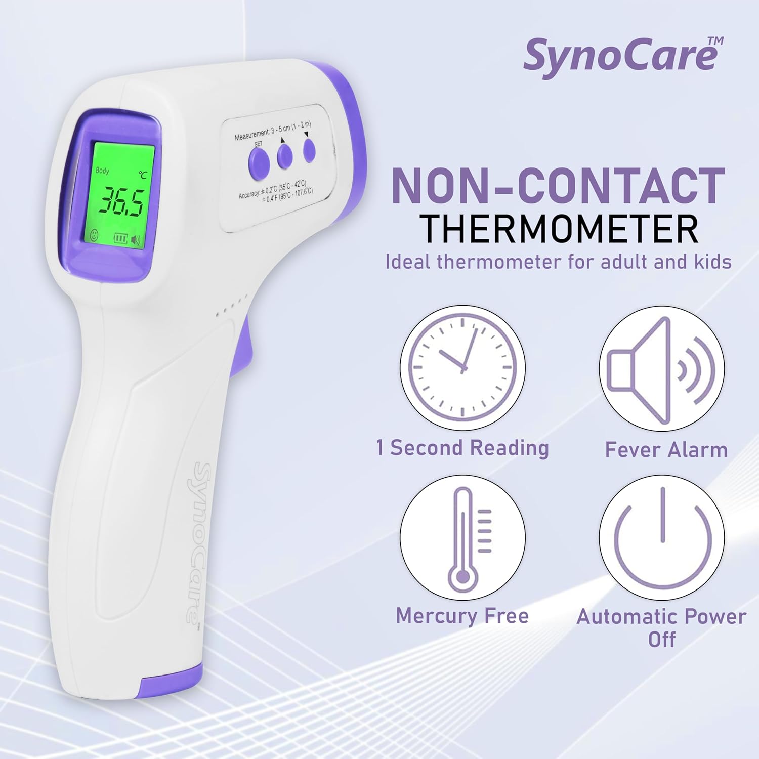 Digital Infrared Thermometer for Fever – Non-Contact Temperature Gun