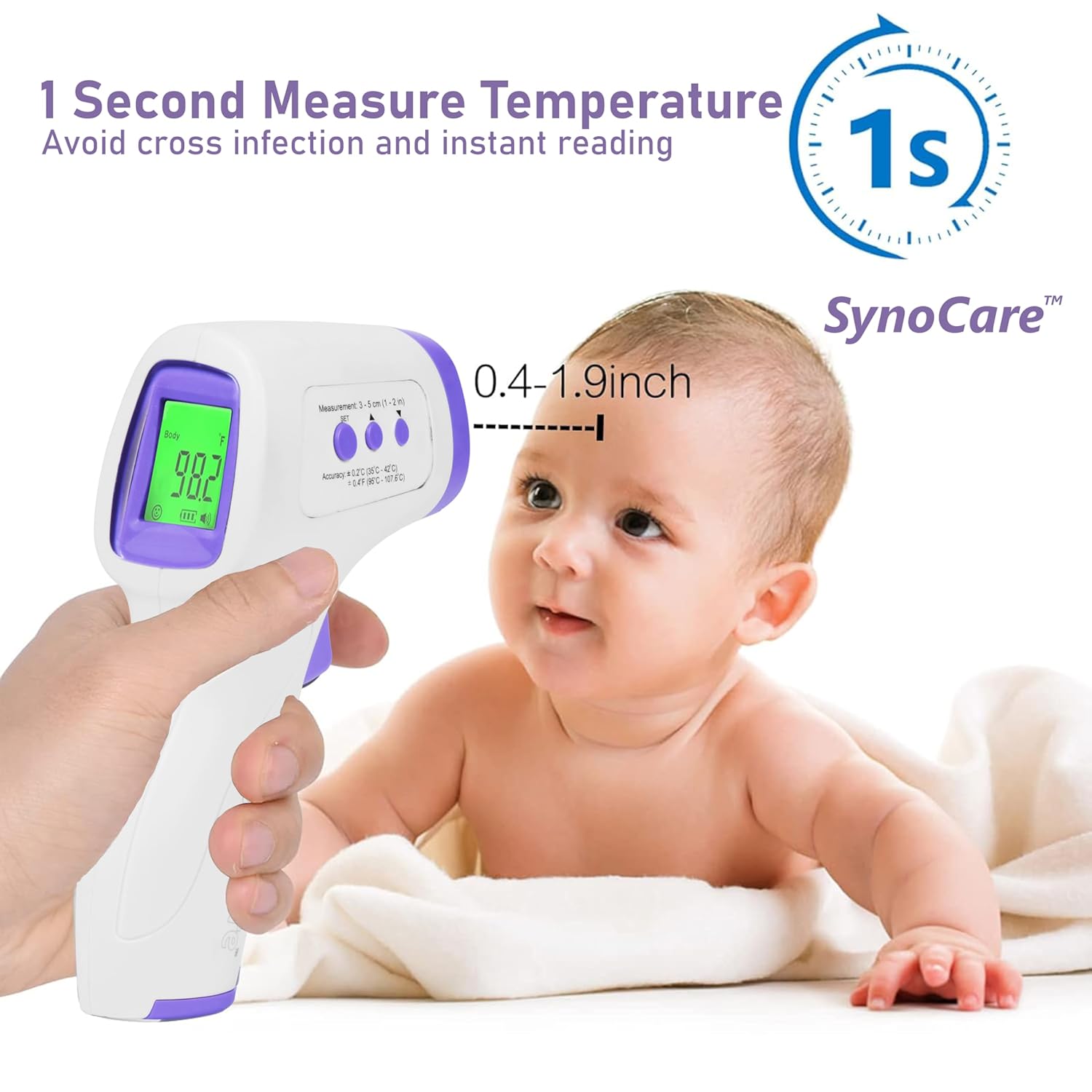 Digital Infrared Thermometer for Fever – Non-Contact Temperature Gun