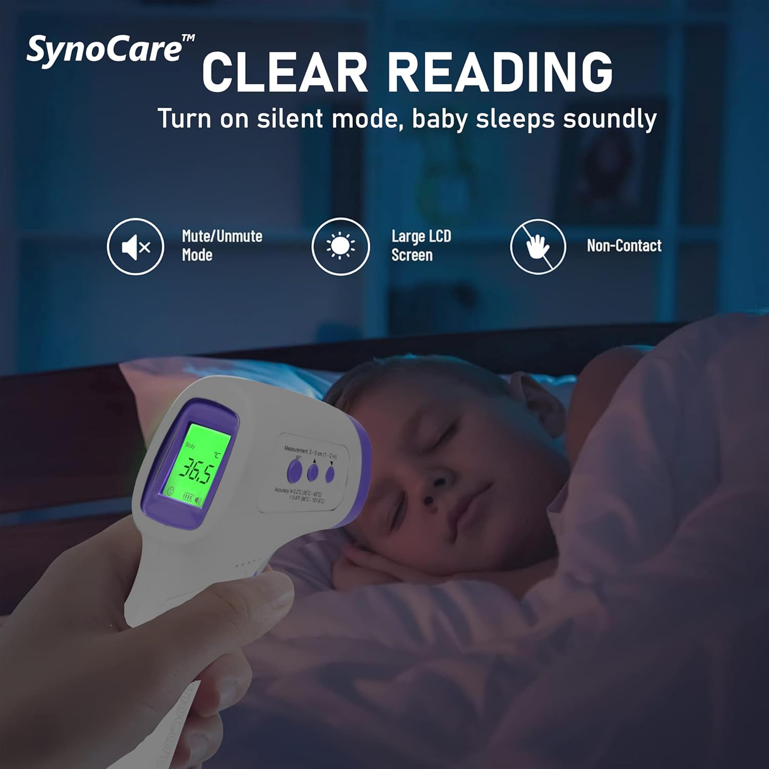 Digital Infrared Thermometer for Fever – Non-Contact Temperature Gun