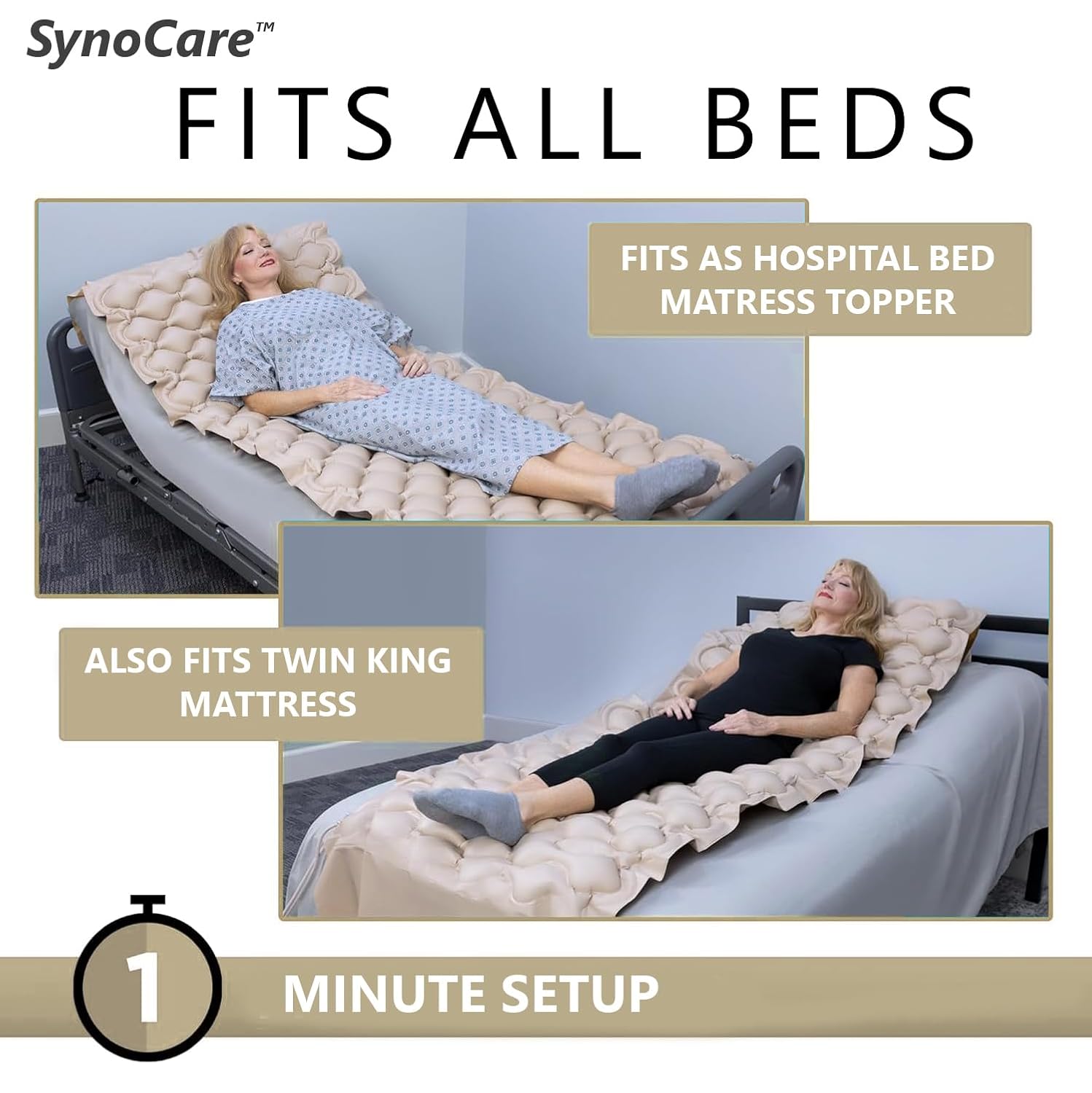 Anti Decubitus Bubble Air Mattress For Patients With Pump