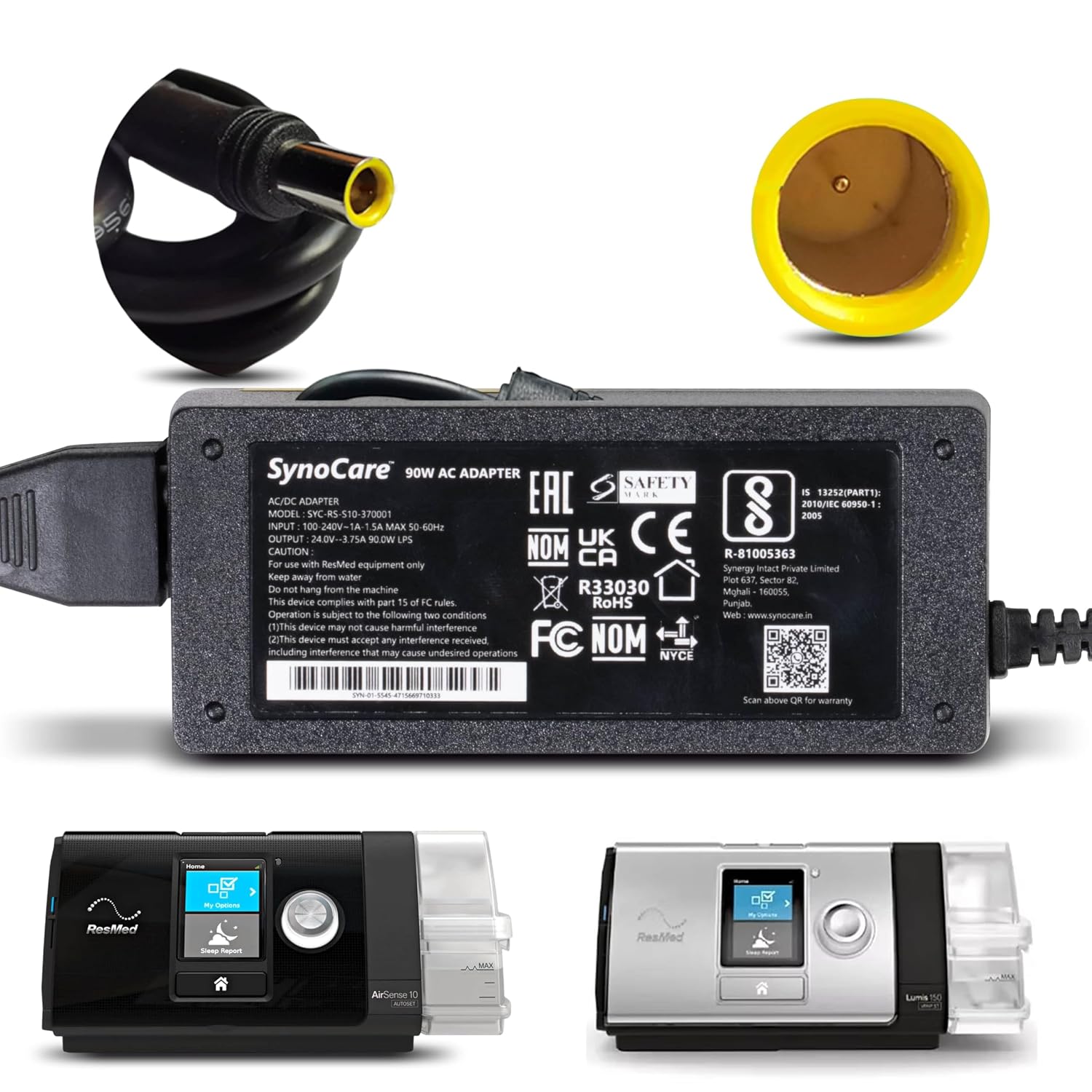 SynoCare AC DC Adapter Compatible for ResMed S10